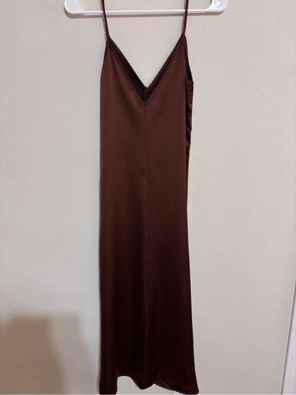 H&M Brown Satin Slip Dress - Picture 2 of 3